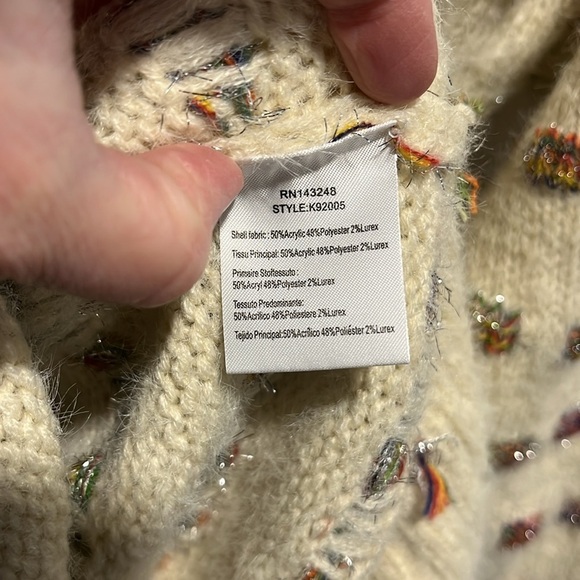 Anthropologie Moth sweater with sparkle polka dots - Picture 9 of 9